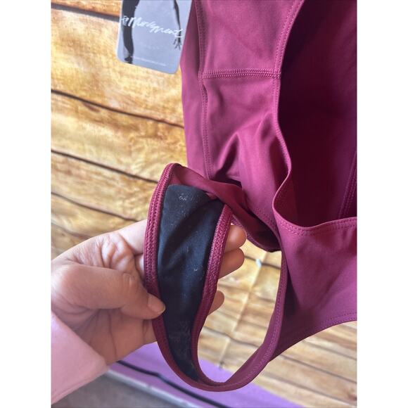 Free People Movement Bare It All Leotard in Varsity Red Size XS NWT - Picture 6 of 7